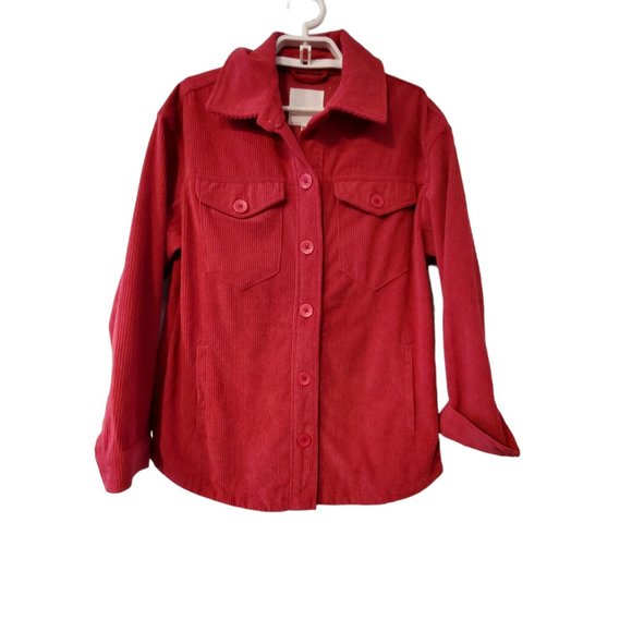 Avec Les Filles Tops - Avec Les Filles nwt corduroy shirt jacket shacket womens Small rose pink soft